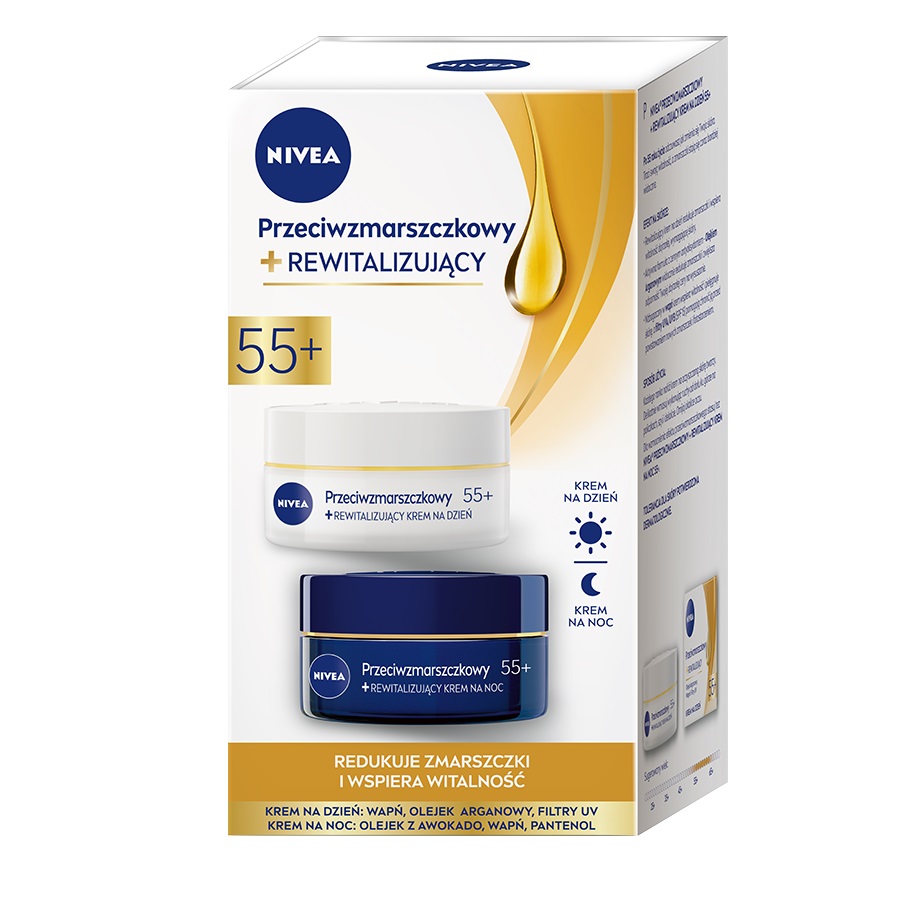 38228731658483192 Zestaw Przeciwzmarszczkowy+Rewitalizujący krem na dzień 55+ 50ml + krem na noc 55+ 50ml - obrazek 1