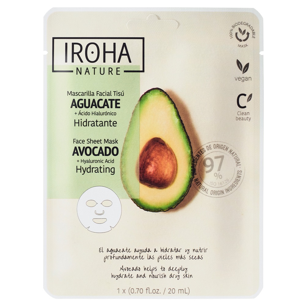 38483871667829854 Hydrating Face Sheet Mask Avocado + Hyaluronic Acid nawilżająca maska w płachcie z awokado i kwasem hialuronowym 20ml - obrazek 1