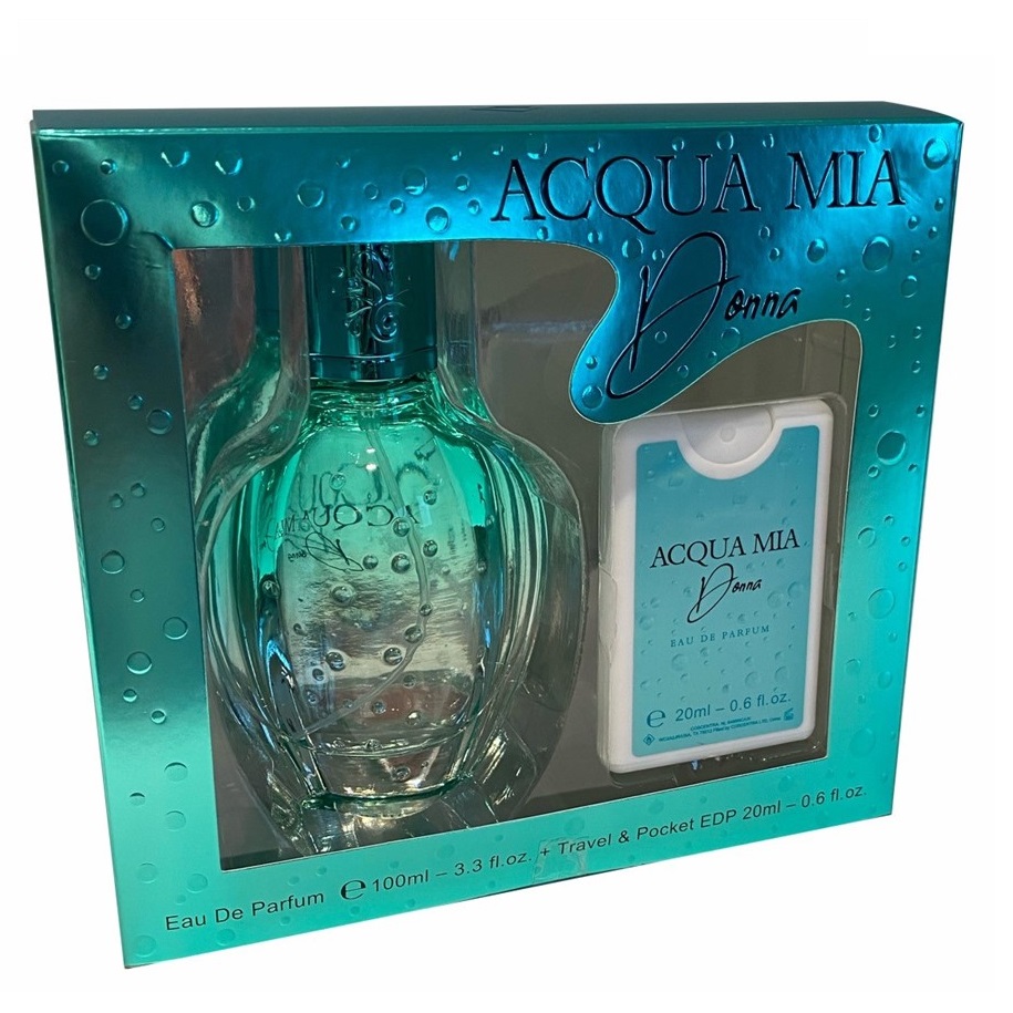 38563911680520373 Acqua Mia Donna zestaw woda perfumowana spray 100ml + woda perfumowana spray 20ml - obrazek 1