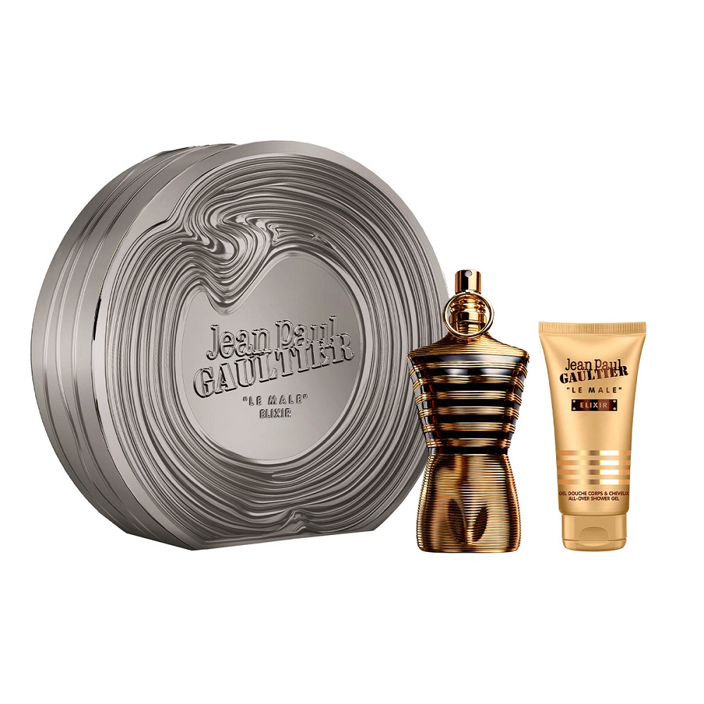 38567831778481852 Le Male Elixir zestaw perfumy spray 125ml + żel pod prysznic 75ml - obrazek 1
