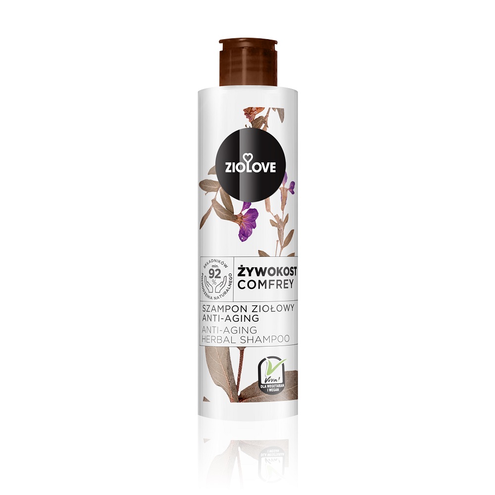 38739131611550905 Żywokost szampon ziołowy przeciw oznakom starzenia się włosów 250ml - obrazek 1