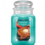 Duża świeca zapachowa z dwoma knotami Blueberry French Toast 680g