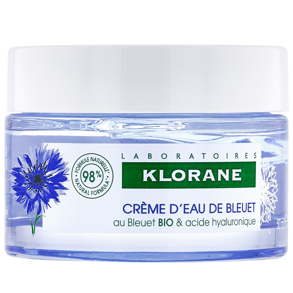 38875861705674106 Cornflower Water Cream nawilżający krem do twarzy z organicznym chabrem 50ml - obrazek 1