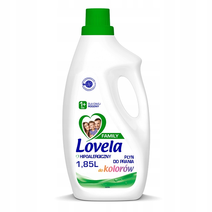39001801649742733 Family hipoalergiczny płyn do prania do kolorów dla całej rodziny 1.85l - obrazek 1
