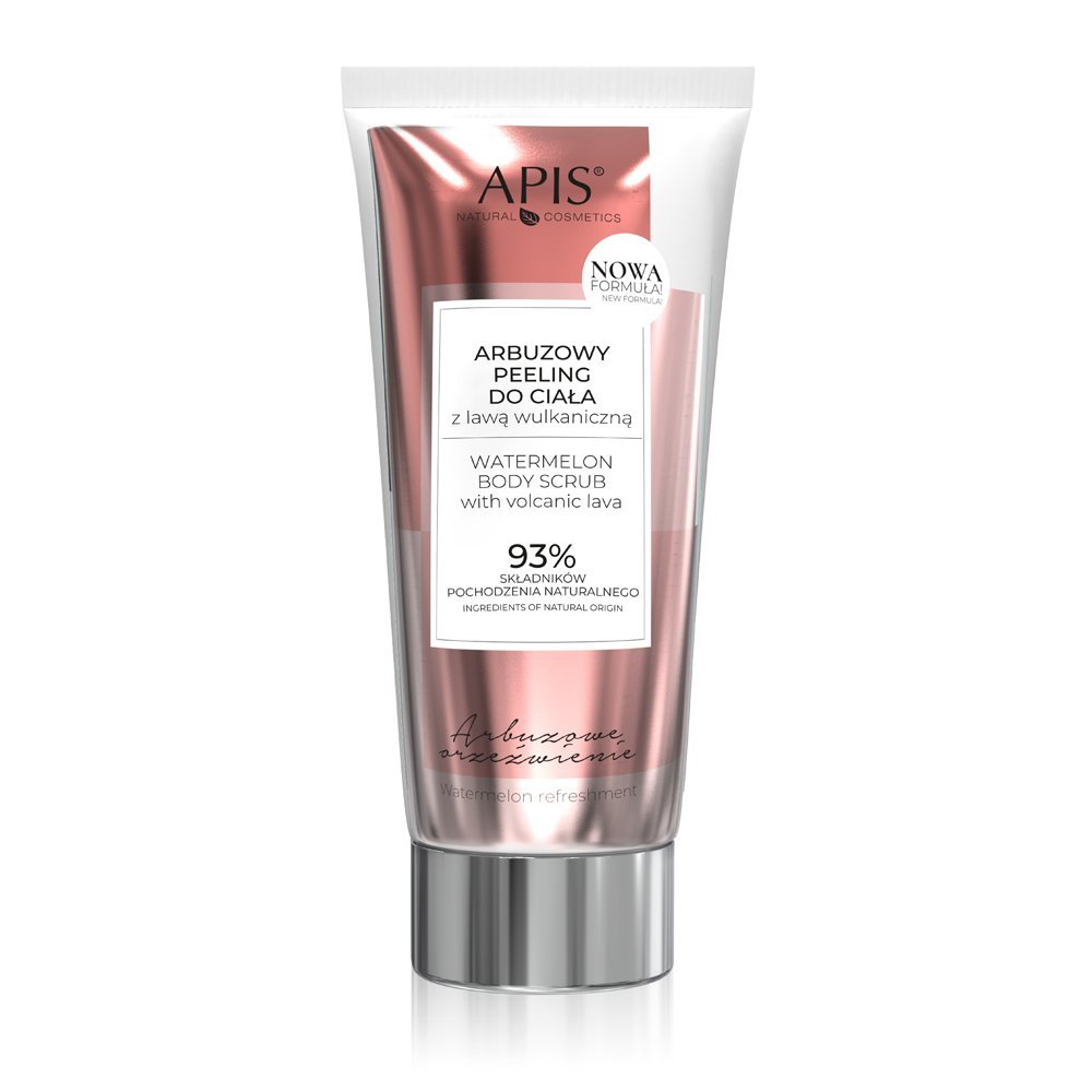 39080801679907780 Arbuzowe Orzeźwienie arbuzowy peeling do ciała z lawą wulkaniczną 200ml - obrazek 1