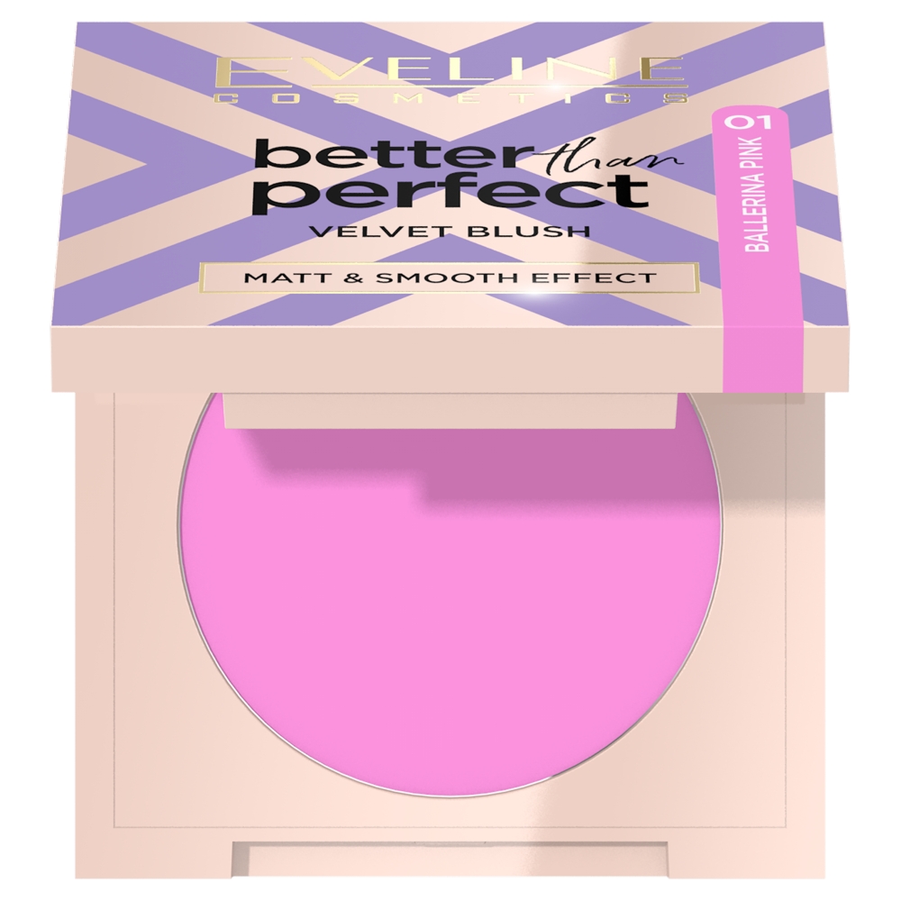 39278911728893737 Better Than Perfect Velvet Blush róż prasowany 01 Ballerina Pink 2.3g - obrazek 1