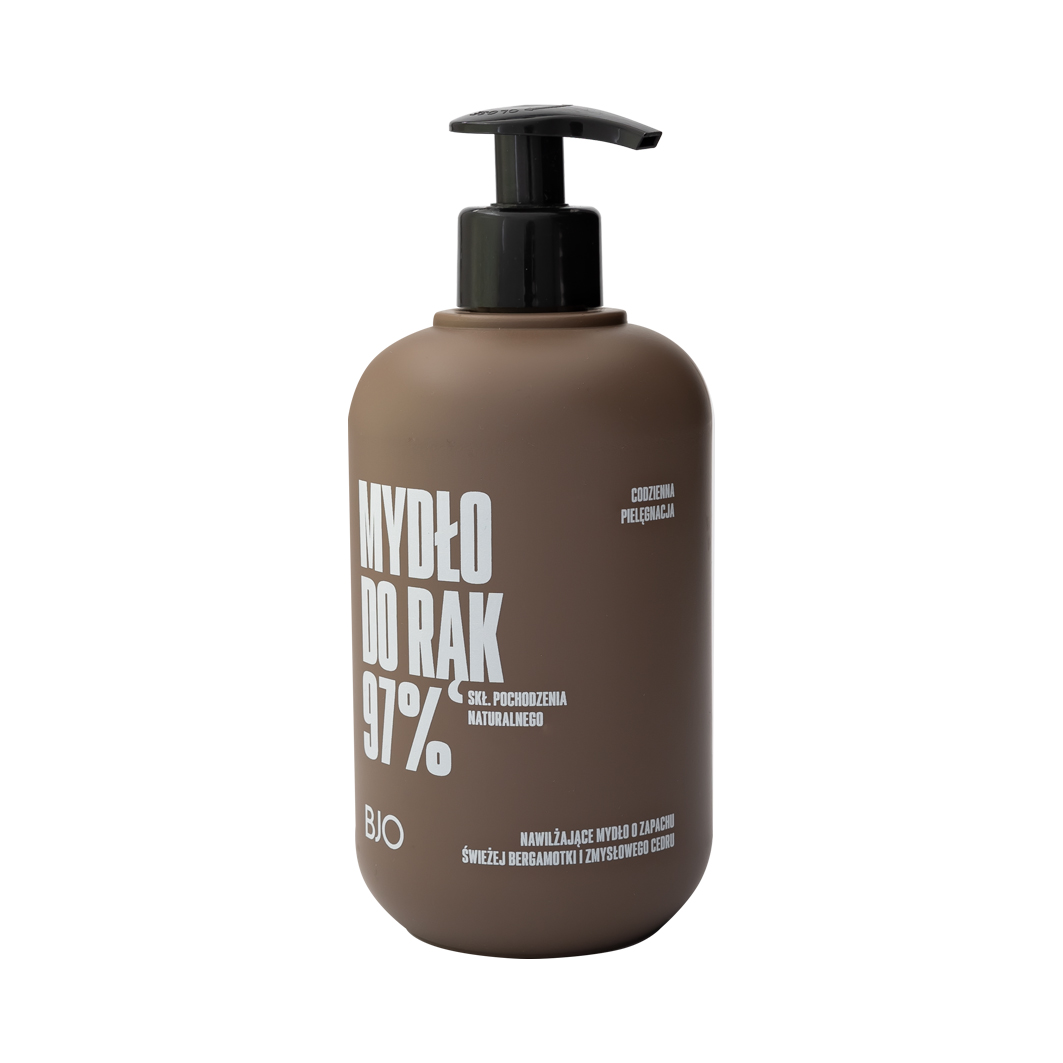 39379511642771373 Nawilżające mydło do rąk o zapachu świeżej bergamotki i zmysłowego cedru 500ml - obrazek 1