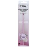 Blooming Pastel Eyebrow And Eyelines Brush pędzel do brwi i kresek wzbogacony biotyną 06