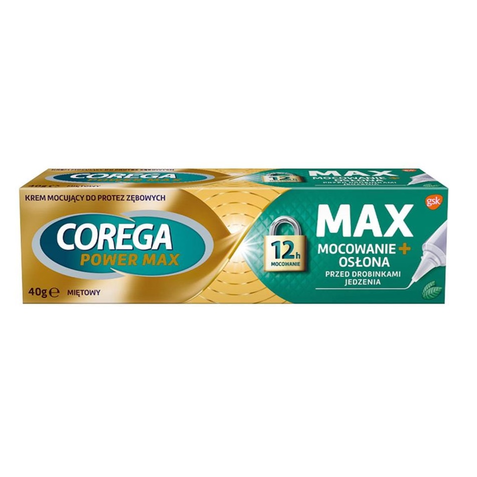 39458041708318110 Power Max Mocowanie + Osłona krem mocujący do protez o miętowym smaku 40g - obrazek 1