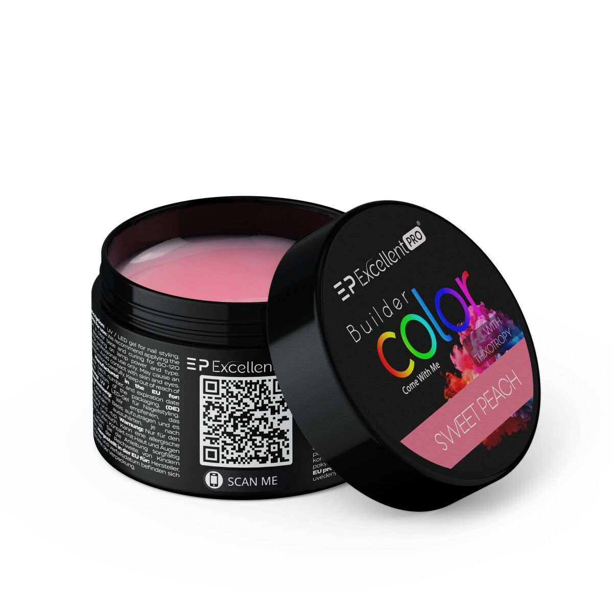 Kozubek.info for Excellent PRO Builder Color With Thixotropy Pastel żel budujący Sweet Peach 15g - obrazek 1