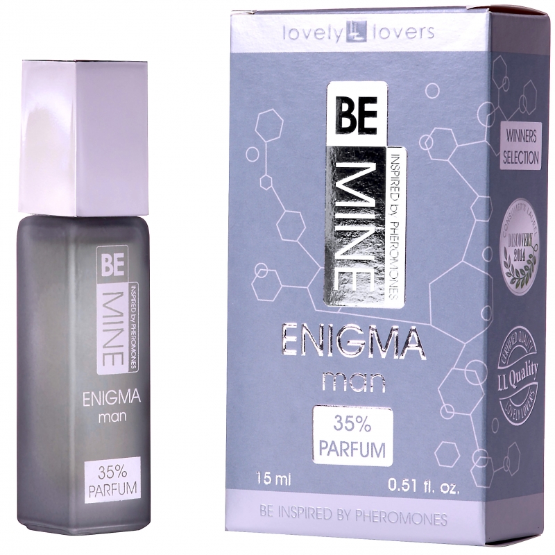 39649201626073736 BeMine Enigma Man perfumy z feromonami zapachowymi spray 15ml - obrazek 1