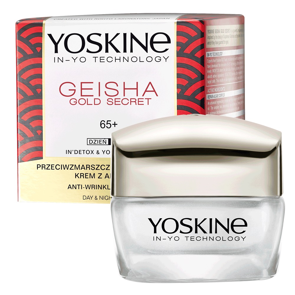 39759091662373057 Geisha Gold Secret krem do twarzy na dzień i noc 65+ 50ml - obrazek 1
