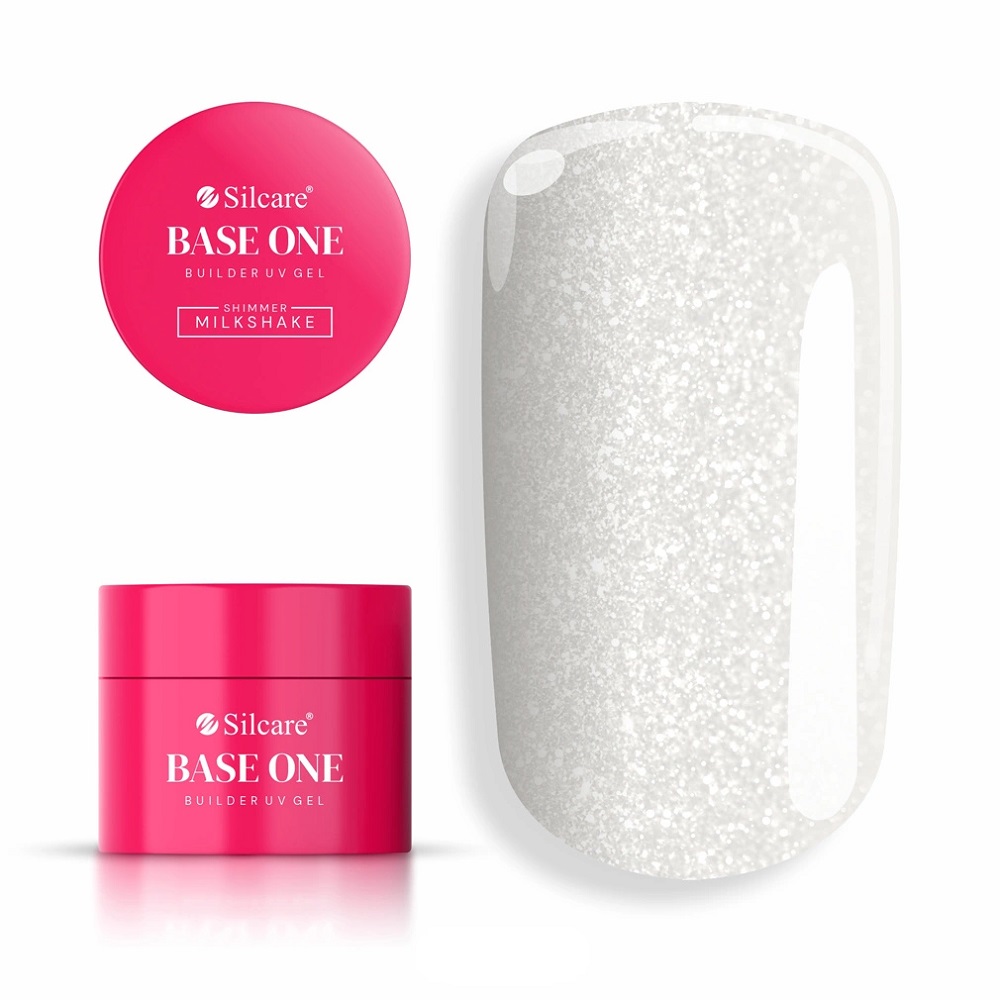 39792851751184202 Base One Shimmer Milkshake żel budujący do paznokci 50g - obrazek 1