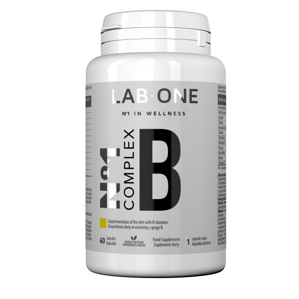3989991689572966 N°1 Complex B cholina inozytol B3 suplement diety wspierający układ nerwowy 60 kapsułek - obrazek 1