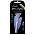 Intuition Quattro Sensitive maszynka do golenia z 4 ostrzami i 5 wkładów