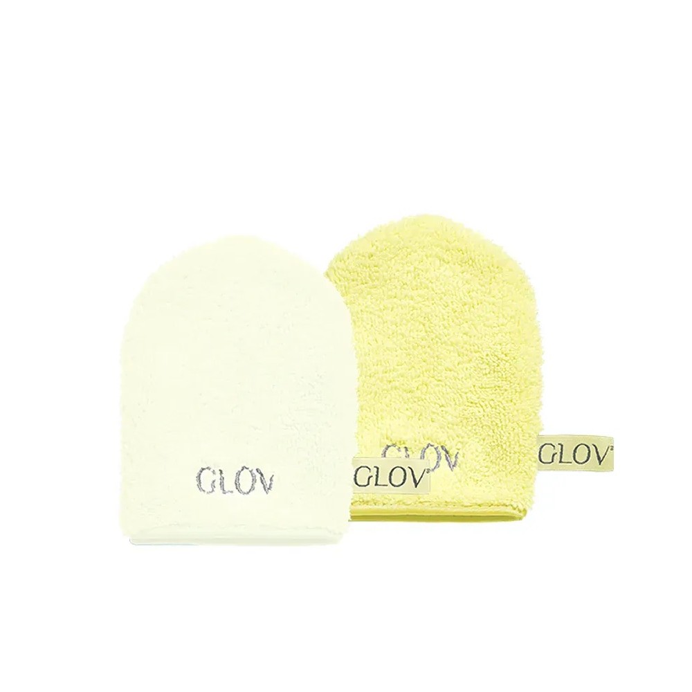 39986511764922391 Iconic Mitt Water-Only Skin zestaw rękawiczek do demakijażu i oczyszczania twarzy Baby Banana + Ivory 2szt - obrazek 1