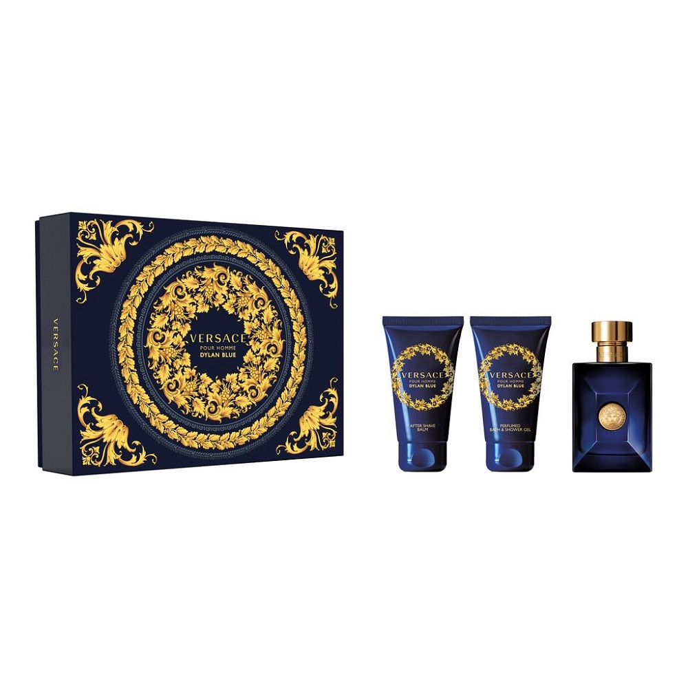 39996341763232274 Pour Homme Dylan Blue zestaw woda toaletowa spray 50ml + żel pod prysznic 50ml + balsam po goleniu 50ml - obrazek 1