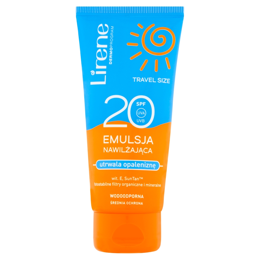 40301431623047170 Sun Travel Size emulsja nawilżająca utrwalająca opaleniznę SPF20 90ml - obrazek 1