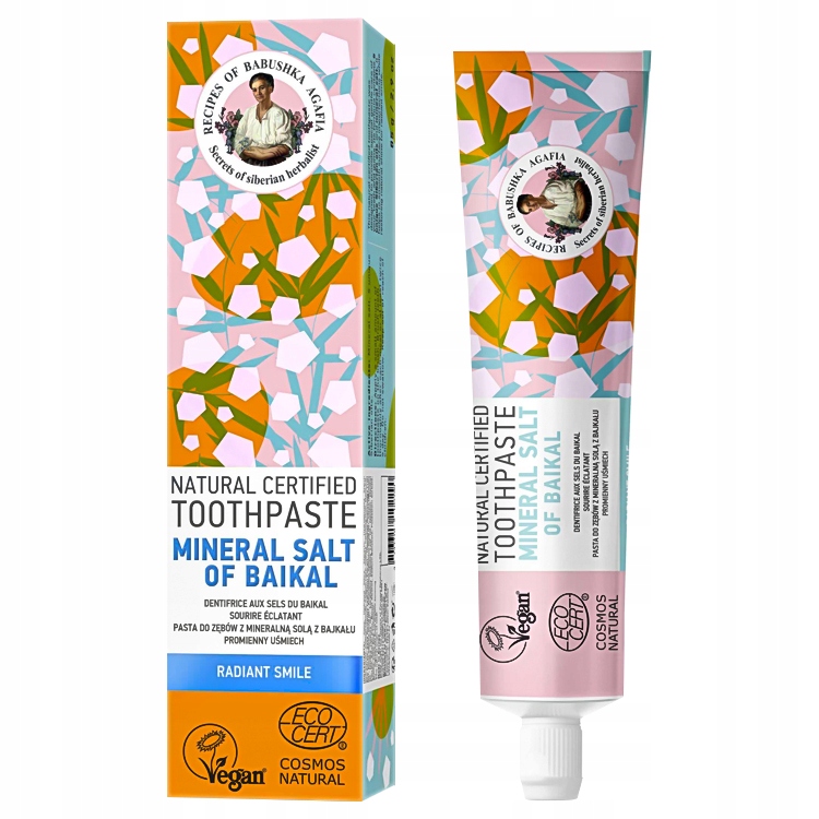 40313301632309172 Natural Toothpaste naturalna pasta do zębów Mineralna Sól z Bajkału 85g - obrazek 1