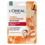 Revitalift Clinical rozświetlająca maska-serum w płachcie z witaminą C i kwasem salicylowym 26g