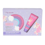Little Unicorn Bath Duo zestaw balsam do ciała 60ml + kula do kąpieli 150g