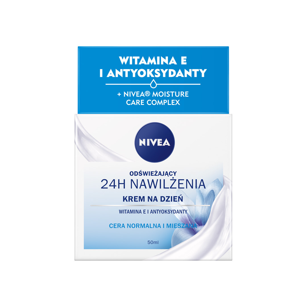 40360961652336761 24H Nawilżenia odświeżający krem na dzień cera normalna i mieszana 50ml - obrazek 1