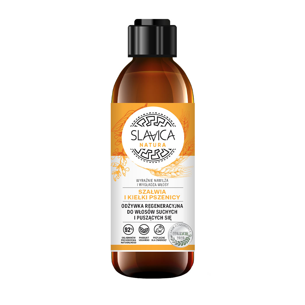 4058691646910514 Natura odżywka regeneracyjna do włosów suchych i puszących się Szałwia i Kiełki Pszenicy 250ml - obrazek 1