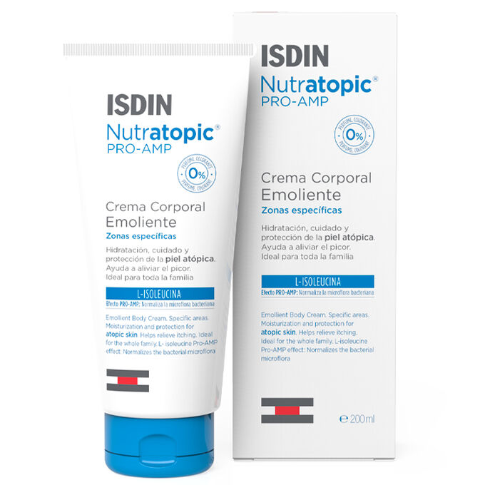 40594251700836584 Nutratopic Pro-AMP Emollient Cream Atopic Skin zmiękczający krem do ciała dla skóry atopowej 200ml - obrazek 1