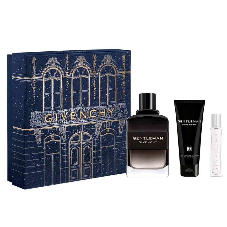 40625371735297102 Gentleman Boisee zestaw woda perfumowana spray 100ml + żel pod prysznic 75ml + woda perfumowana spray 12.5ml - obrazek 1