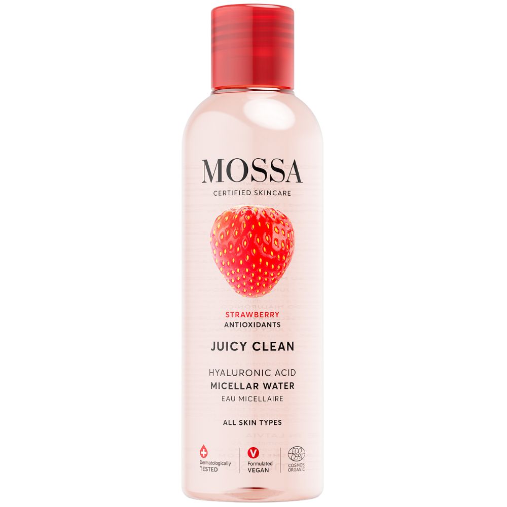 40638521751394057 Juicy Clean woda micelarna z kwasem hialuronowym i ekstraktem z truskawki 3w1 200ml - obrazek 1