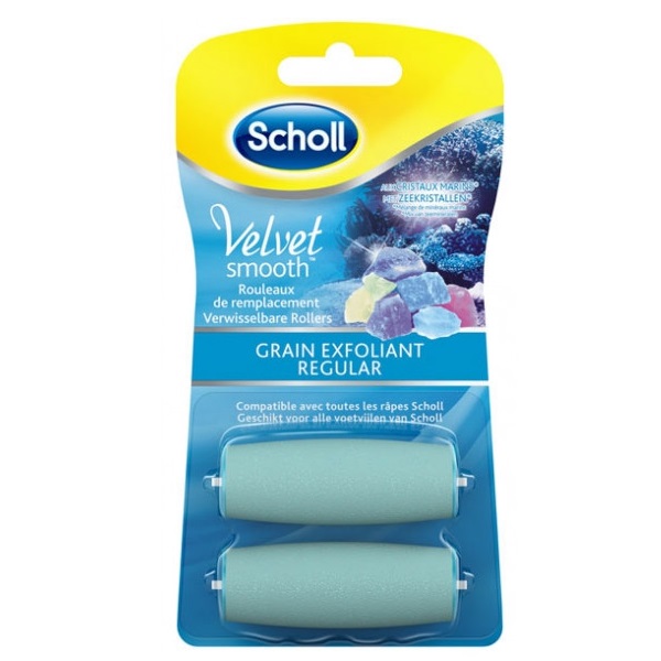 40644321685695993 Velvet Smooth Express Pedi Crystal Diamonds Exfoliating Grain wkłady do elektrycznego pilnika 2szt. - obrazek 1