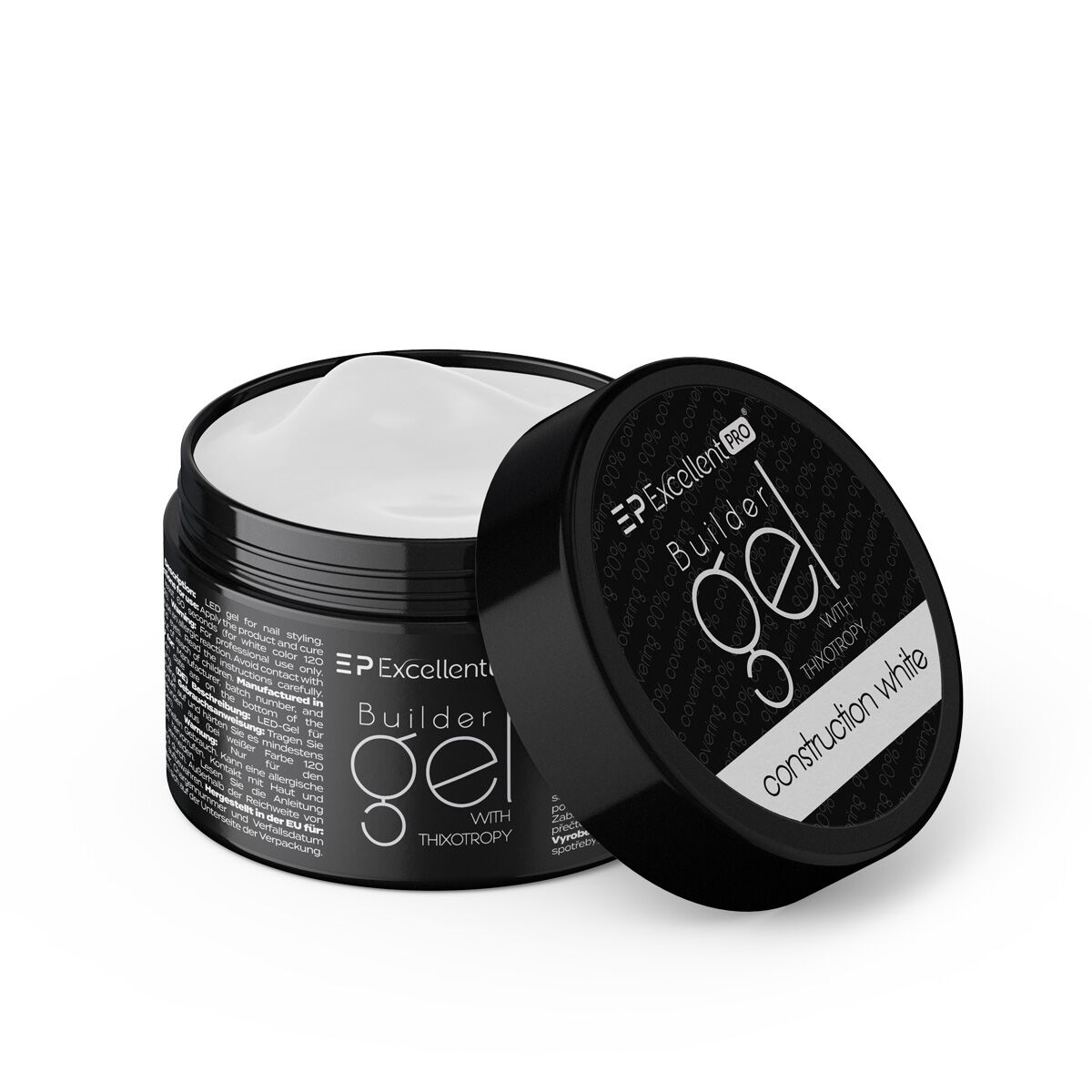 40690251761419437 Builder Gel With Thixotropy żel budujący Construction White 50g - obrazek 1
