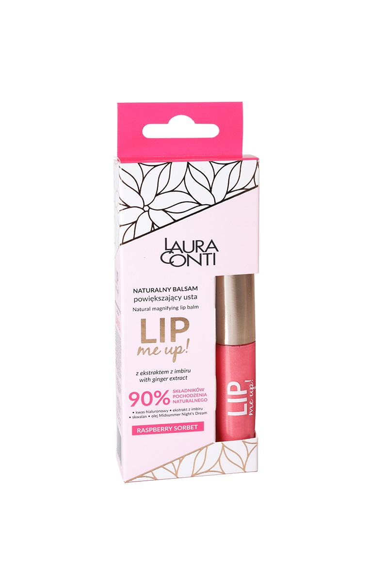 40895221634548562 Lip Me Up! naturalny balsam powiększający usta z ekstraktem z imbiru Raspberry Sorbet 9ml - obrazek 1