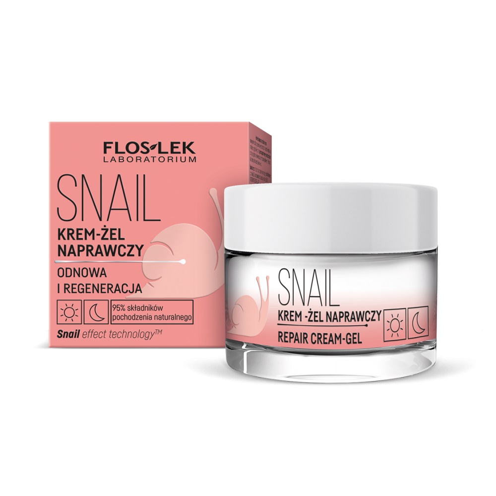40912491646026566 Snail krem-żel naprawczy na dzień i na noc 50ml - obrazek 1