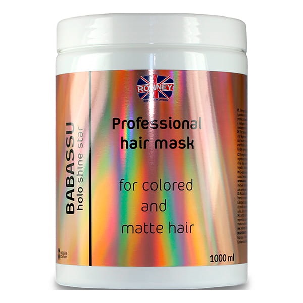 4096751695976237 Babassu Holo Shine Star Professional Hair Mask maska energetyzująca do włosów farbowanych i matowych 1000ml - obrazek 1