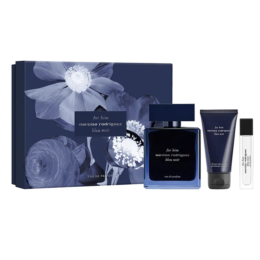 40973411738839812 For Him Bleu Noir zestaw woda perfumowana spray 100ml + żel pod prysznic 50ml + woda perfumowana spray 10ml - obrazek 1