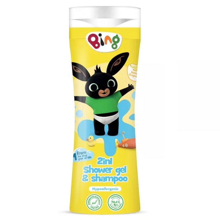 41119151701436235 Żel pod prysznic i szampon 2w1 Banan 300ml - obrazek 1