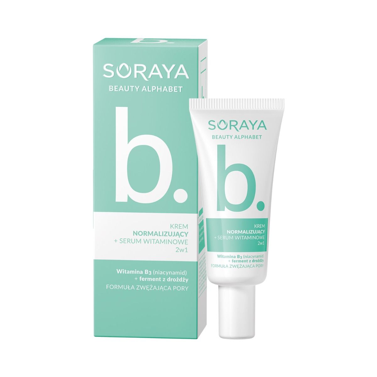 41266751675926651 Beauty Alphabet Wit.B. krem normalizujący + serum witaminowe 2w1 30ml - obrazek 1