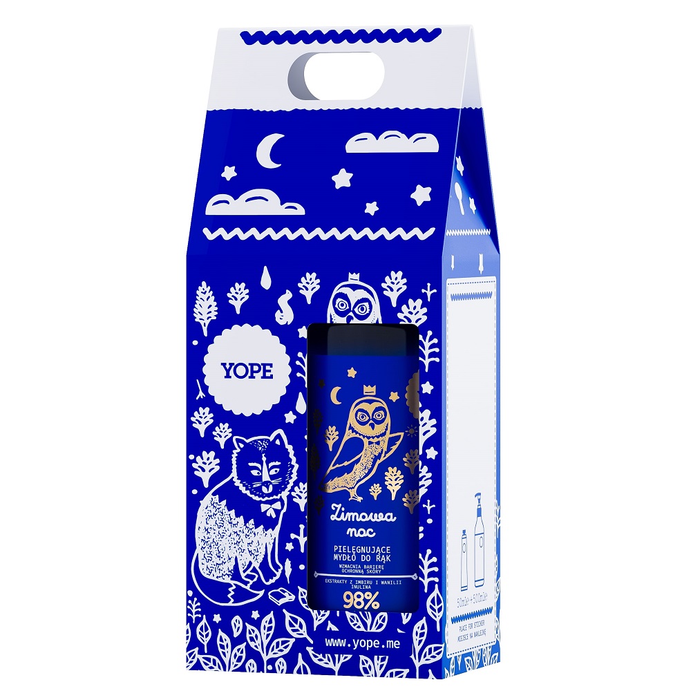 41272261666167875 Zimowa Noc zestaw pielęgnujące mydło do rąk 500ml + ochronny krem do rąk 50ml - obrazek 1