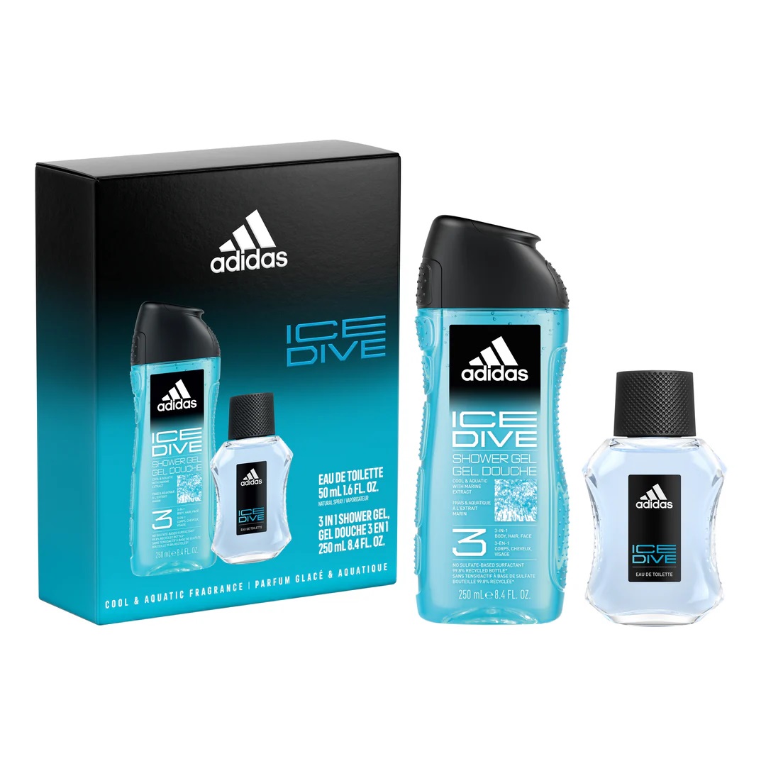 41314871758724454 Ice Dive zestaw woda toaletowa spray 50ml + żel pod prysznic 250ml - obrazek 1