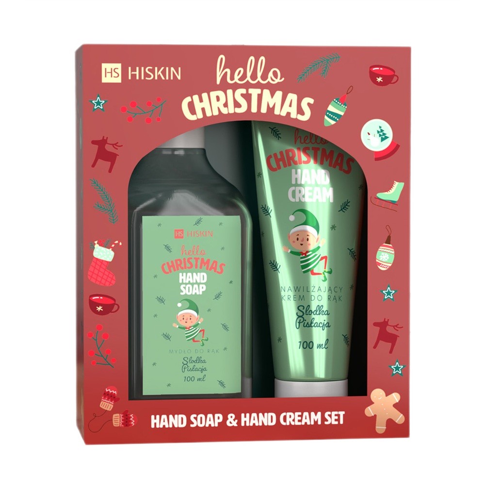 41438451763726070 Hello Christmas Słodka Pistacja zestaw krem do rąk 60ml + mydło do rąk Słodka Pistacja 200ml - obrazek 1