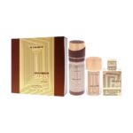 Amber Oud Gold Edition Extreme zestaw ekstrakt perfum spray 75ml + ekstrakt perfum spray 30ml + dezodorant spray 200ml