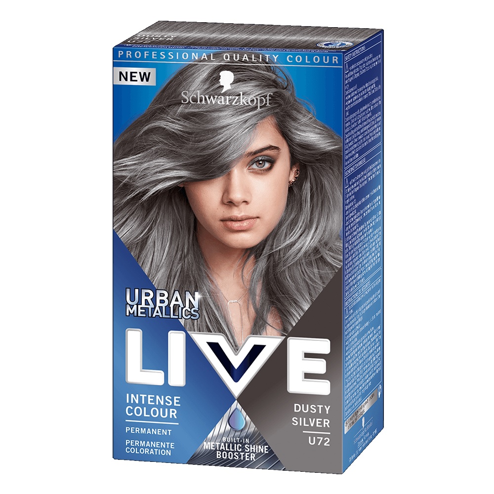 41598941614097469 Live Urban Metallic farba do włosów U72 Dusty Silver - obrazek 1