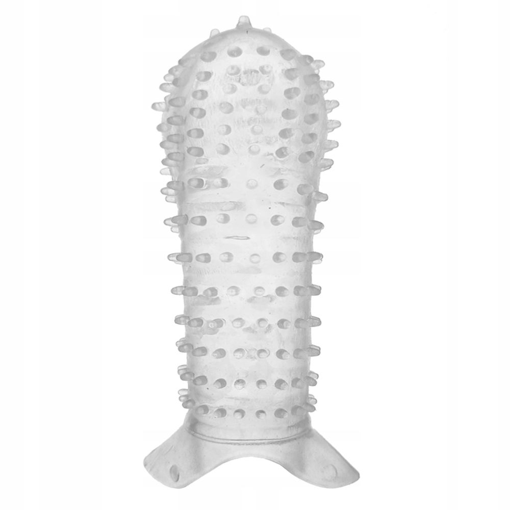 41617961695119790 Clear Power żelowa rozciągliwa nakładka na penisa N05 - obrazek 1