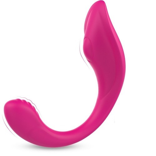 41645651635160203 Ribbon Pro wielofunkcyjny elastyczny wibrator z 9 trybami wibracji Red Rose - obrazek 1