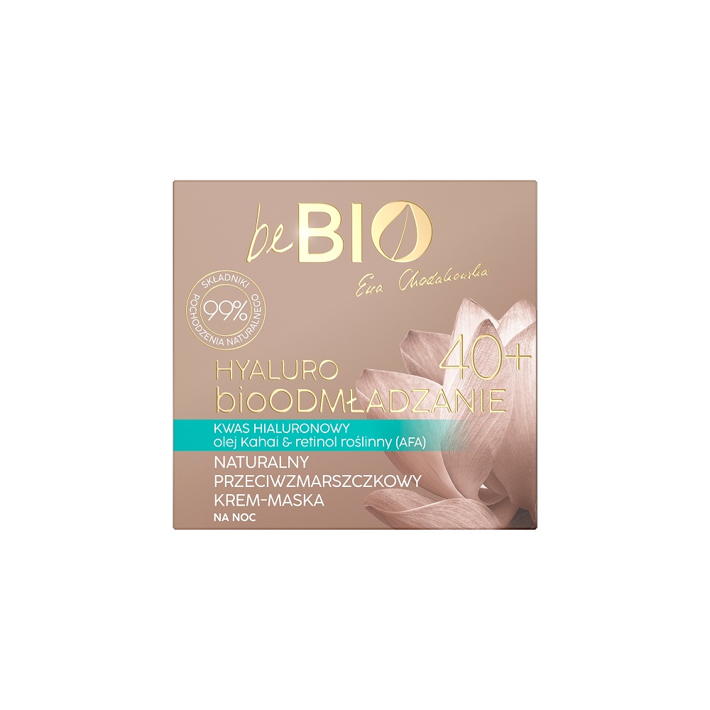 41652981649223802 Hyaluro bioOdmładzanie 40+ naturalny krem-maska do twarzy na noc 50ml - obrazek 1