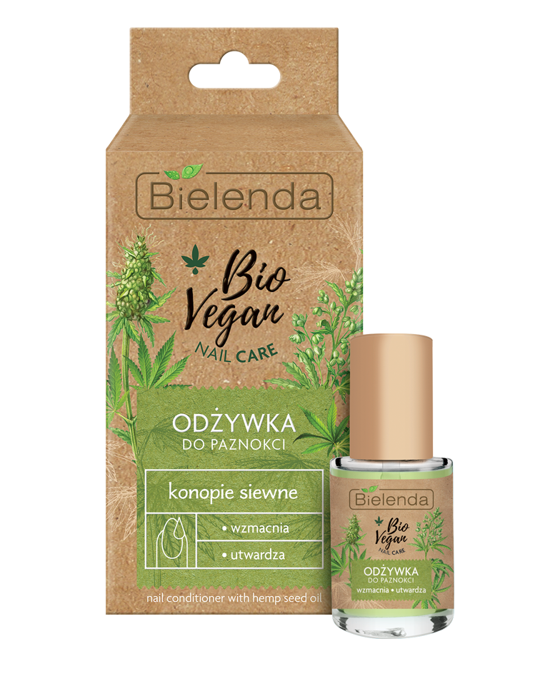 41841991587533901 Bio Vegan Nail Care odżywka do paznokci wzmacniająco-utwardzająca Konopie Siewne 10ml - obrazek 1