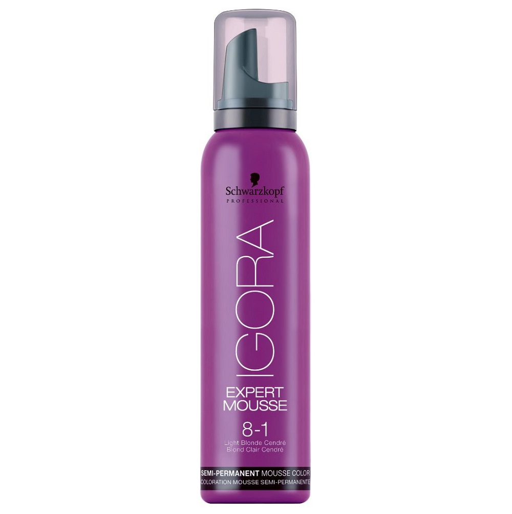 41872161636531202 Igora Expert Mousse koloryzująca pianka do włosów 8-1 Lekki Popielaty Blond 100ml - obrazek 1