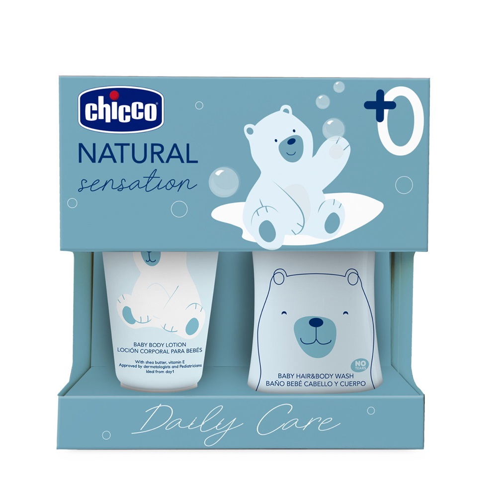 41891381709796071 Natural Sensation Daily Care zestaw płyn do mycia ciała i włosów 200ml + balsam do ciała 150ml - obrazek 1