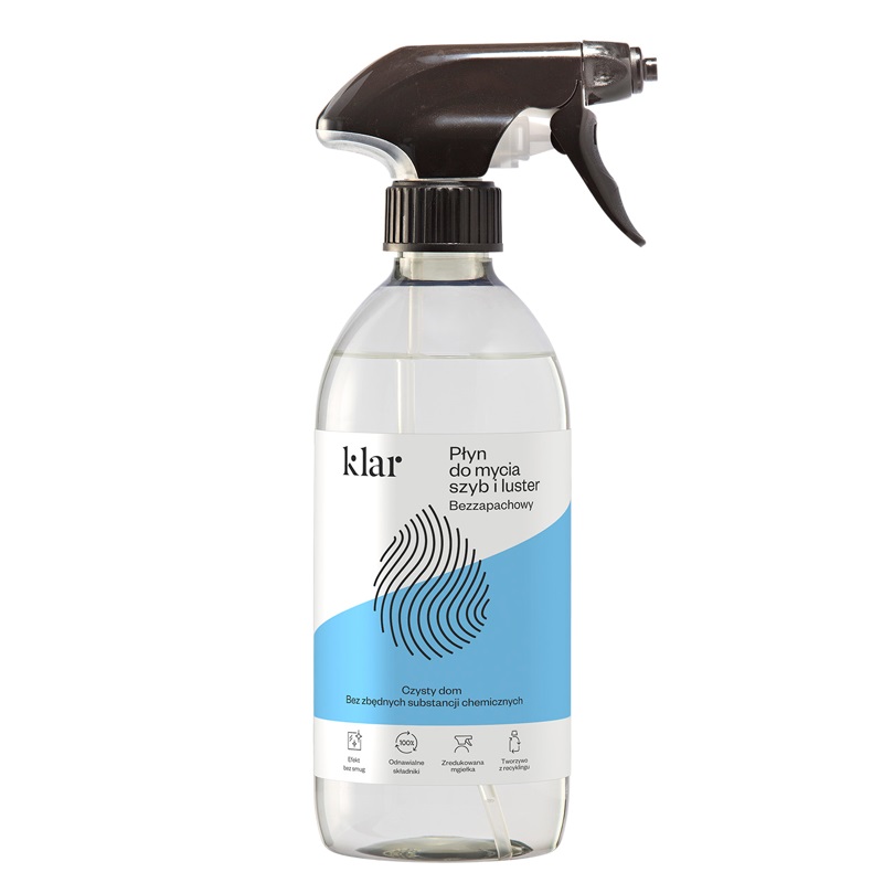42056841652426932 Płyn do mycia szyb i luster bezzapachowy 500ml - obrazek 1